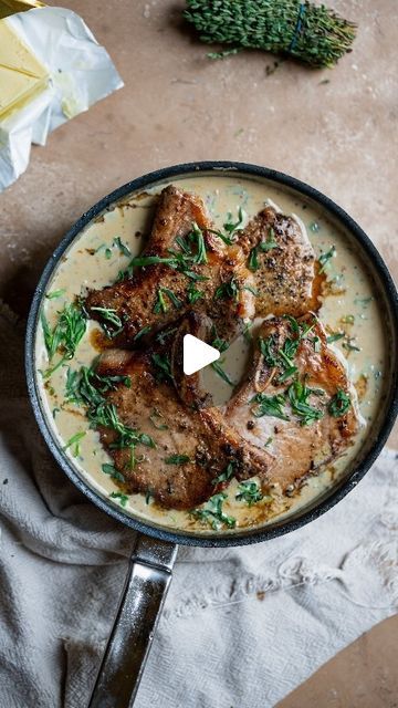 Annie Mae Herring on Instagram: "There is nothing more delicious and warming to me than a gorgeous piece of meat, creamy sauce and buttery mash potato. This is a true taste of Scottish food for me. Using a gorgeous Scottish whiskey and honey will really do the trick! If you're not a fan of whiskey you can use brandy! 

Ingredients 
4 Bone in Pork Chops, generously seasoned THE NIGHT BEFORE with flaked salt, thyme and black pepper. 

(Sauce)
1 white onion, finely chopped 
6 Garlic Cloves, finely chopped 
1 Tbsp Fennel Seeds
1 Tsp Caraway Seeds
1 heaped Tbsp Mustard 
100g Butter, fridge cold and halved 
1 Tbsp Plain Flour
500ml chicken stock- boiling 
60ml Whisky OR Brandy 
1 Tbsp Scottish Honey
2 Tbsp finely chopped Tarragon+ extra to garnish 
100ml Double Cream 
1 lemon, the zest
Salt and Scottish Whiskey, Annie Mae, Black Pepper Sauce, Bone In Pork Chops, Mash Potato, Scottish Food, Lee Marvin, Recipes Pork, 4 Family