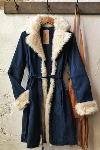 Penny Lane Coat, Look Retro, Penny Lane, Boho Fall, Fashion Fits, Estilo Boho, Denim Coat, Fall Looks, 70s Fashion