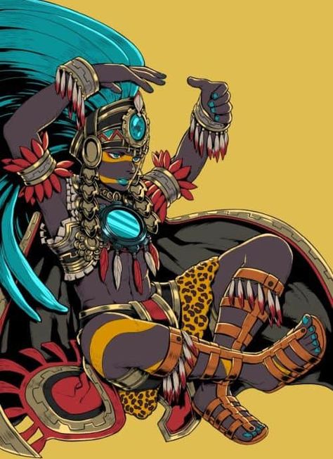 12 Major Aztec Gods And Goddesses You Should Know About. Aztec Artwork, Aztec Culture, Mayan Art, Aztec Warrior, Mexico Art, Aztec Art, Mexican Culture, God Art, Mexican Art