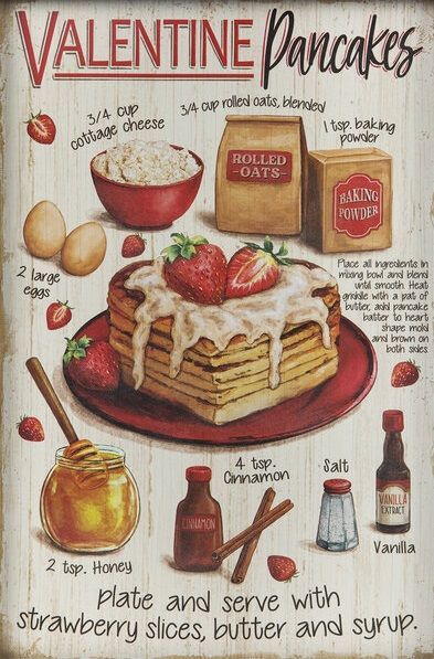 Valentine Pancakes, Wisdom Craft, Recipe Wall Art, Rosemary Butter, Recipe Wall, Homemade Recipe Books, Recipe Book Diy, Homemade Cookbook, Recipe Drawing