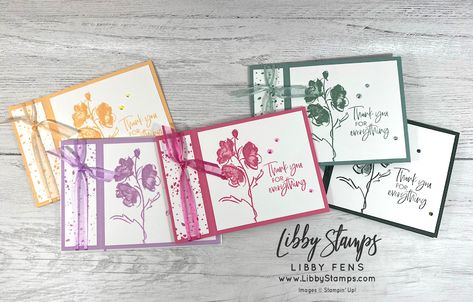 Stampin Up In Colors 2022-2024 Cards, Color And Contour Stampin Up Cards, Stampin Up Color And Contour, Stampin Up Color Combinations, Stampin Up 2022, Monochromatic Cards, Easy Greeting Cards, Color Contour, Stampin Up Catalog