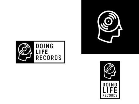 Doing Life Records Responsive Branding by Jake Warrilow The Rock Logo, Kodak Logo, Record Label Logo, Dj Logo, Adobe Photoshop Design, Logo Samples, Drawing Journal, Monogram Logo Design, Music Logo