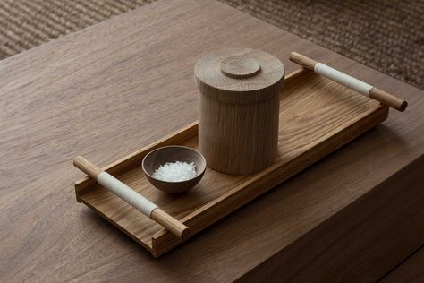 Norm Architects | Designing architecture, interiors and products Michelin Restaurant, Creative Architecture, Soft Minimalism, Tray Design, Norm Architects, Swedish Design, Tea Tray, Wooden Tray, Nordic Design