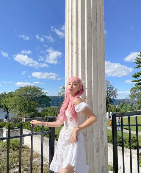 Mei Yan, Pink Hair Aesthetic, Soft Ideas, Ideal Closet, Dream Future, Fancy Dress Up, Hair Aesthetic, Model Street Style, Pose For The Camera