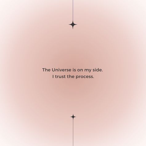 "The Universe is on my side. I trust the process." 🙏🏼 #affirmations #wordsofaffirmation #positiveaffirmations #dailyaffirmations #morningaffirmations #affirmationoftheday #todaysaffirmation #affirmationcards #lawofattraction #lawofattractionaffirmations #attraction #selfaffirmations #iamaffirmations #selflove #selfcare #selfdevelopment #mindfulness #mindfulnesspractice #positivity #goodvibes #quotes #dailyquotes #inspiration #Universe #trust The Universe Is On My Side I Trust The Process, Trust The Process Affirmations, Trust In Universe Quotes, Trusting The Universe Quotes, I Trust The Universe Quotes, Trust Universe Affirmations, Quotes About Trusting The Universe, Trust The Universe Affirmations, The Universe Is On My Side