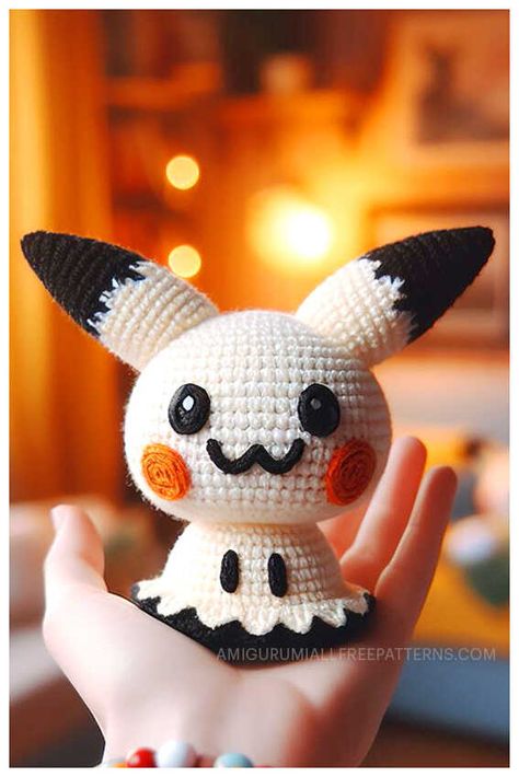 Amigurumi Mimikyu Pokemon Crochet Free Pattern - Free Crochet Patterns Pumpkaboo Crochet Pattern, Snorlax Amigurumi Pattern Free, Sylveon Crochet Pattern, Cubone Crochet Pattern Free, Crochet Pokémon Pattern, Mimikyu Crochet Pattern Free, Free Anime Crochet Patterns, Anime Amigurumi Free Pattern, Amigurumi Pokemon Free Pattern