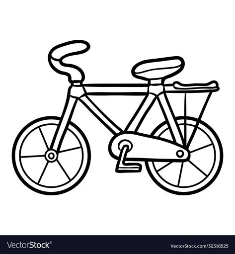 Coloring book for kids bicycle Royalty Free Cycle Drawing, Kids Bicycle, Old Bikes, Book For Kids, Community Building, Free Coloring Pages, Drawing For Kids, Free Coloring, Pattern Wallpaper