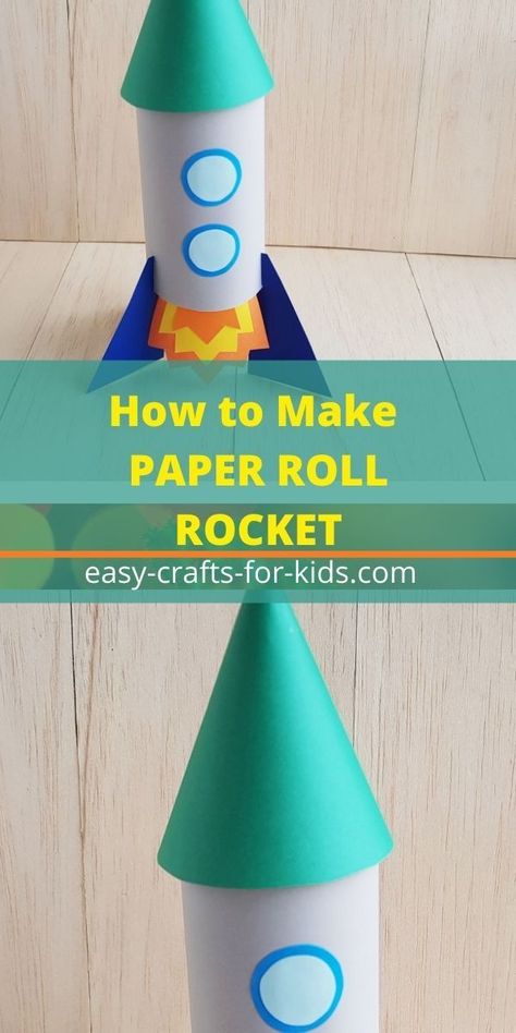 Rocket Ship Craft, Spaceship Craft, Rocket Decorations, Paper Rockets, Rocket Craft, School Kids Activities, Diy Rocket, Rockets For Kids, Rainy Day Crafts