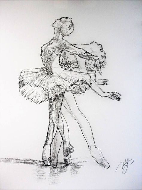 Ballerina Drawing Sketches Simple, Dancer Drawing, Ballerina Drawing, Ballet Painting, Art Through The Ages, Art Alevel, People Drawing, Dancing Drawings, Drawing Charcoal