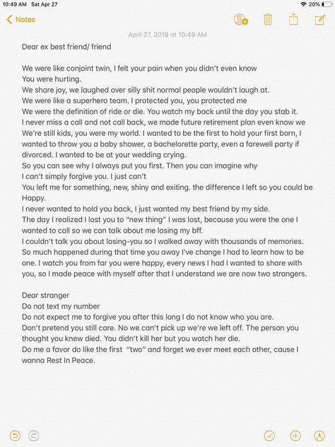 Letter For Ex Best Friend, Happy Birthday Ex Best Friend, Friendship Paragraphs So True, Friendship Breakup Paragraphs, Letter To My Ex Best Friend, Apology Letter To Best Friend Text, Ex Bsf Paragraphs, Letter To Ex Best Friend, Birthday Message For Ex Best Friend