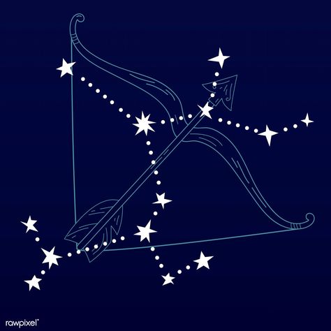 Sagittarius astrological sign design vector | premium image by rawpixel.com / nap Sagittarius Sign Symbol, Understanding Astrology, About Sagittarius, Sagittarius Wallpaper, Space Core, Sagittarius Art, Moon Stars Art, Astrology Aesthetic, Sagittarius Tattoo