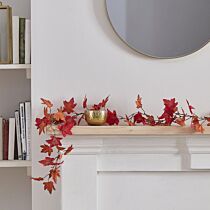 Deck The Halls | AW21 | Ginger Ray Autumn Leaf Garland, Mantlepiece Decor, Foliage Garland, Autumn Garland, Thanksgiving Garland, Fireplace Garland, Table Garland, Christmas Bunting, Artificial Garland