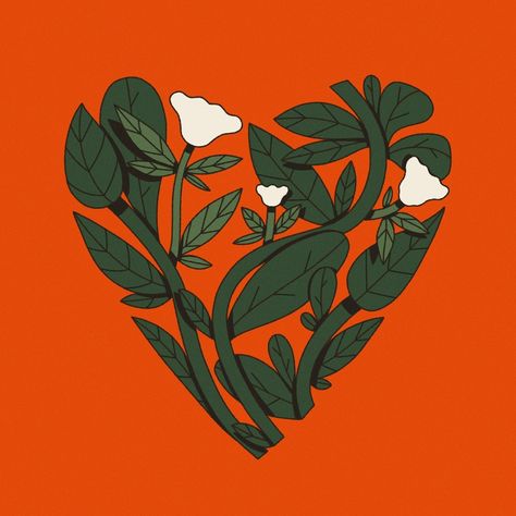 What is your heart made of? ❤️ . . . #illustration #flowerillustration #flowerdrawing #flower #drawing #editorialillustration #digitalillustration Plant Poster Design, Flower Illustration Simple, Heart Illustration Art, Daisy Illustration, Illustration Plants, Flower Illustrations, Garden Illustration, Heart Illustration, Mini Drawings