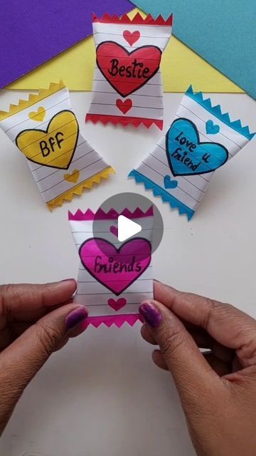 Shilpa on Instagram: "Friendship Day gift/Chocolate gift/last minutes gifts idea #reels #viral #trending #friend #instagramreels" Best Friend Birthday Drawing Ideas, Best Friend Paper Gifts, Friends Crafts For Preschool, Diy Friendship Cards For Kids, Cute Note Ideas For Friends, Crafts For Friends Birthday, Friendship Projects For Preschool, Easy Crafts For Friends, Valentines Gift Ideas For Friends Diy