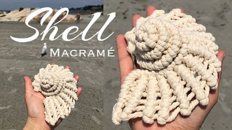 Macrame Shell, Tutorial Macramé, Free Macrame Patterns, Macrame Knots Tutorial, Macrame Knots Pattern, Macrame Wall Hanging Patterns, Hanger Home, Home Decor Apartment, Macrame Knot