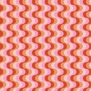 Groovy funky sixties wallpaper - vertical retro swirls waves psychedelic boho design orange pink peach blush SMALL by littlesmilemakers Sixties Wallpaper, Valentines Palette, Home Decor Wallpaper, Print Design Pattern, Peach Blush, Decor Wallpaper, Boho Design, The Sixties, Boho Designs