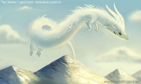 Cryptid Creations, Piper Thibodeau, Cloud Dragon, Dragon Illustration, Daily Painting, Artist Style, Cat Illustration, Disney Drawings, Creature Art