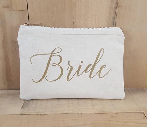 Bride Makeup Bag Bride Bag Bridal Shower Gift Bridal Party Bride Makeup Bag, Makeup Storage Case, Makeup Brush Bag, Makeup Storage Bag, Graphic Makeup, Canvas Cosmetic Bag, Beige Pattern, Bridesmaid Makeup, Bride Makeup