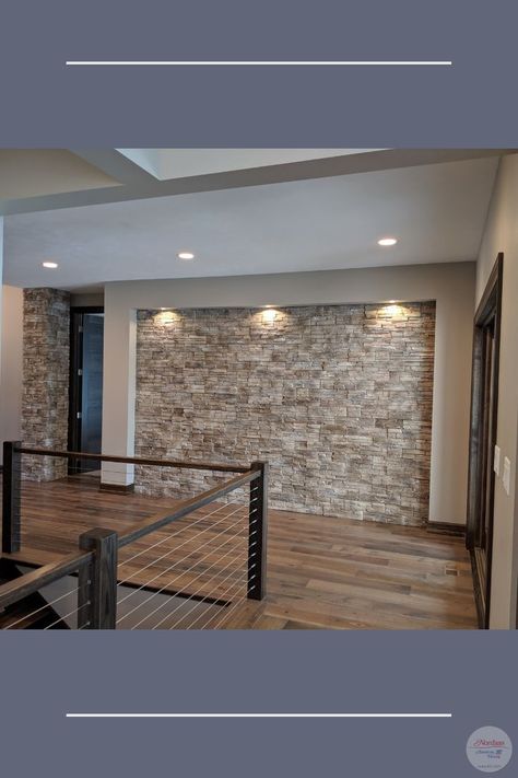 Wallpaper Stone Wall, Stone And Wood Decor, Internal Stone Wall Ideas, Stone Accent Wall Basement, Stone Wall Interior Design Modern, Stone Wall Basement, Stone Feature Wall Living Room, Stone Accent Walls In Living Room, Accent Stone Wall