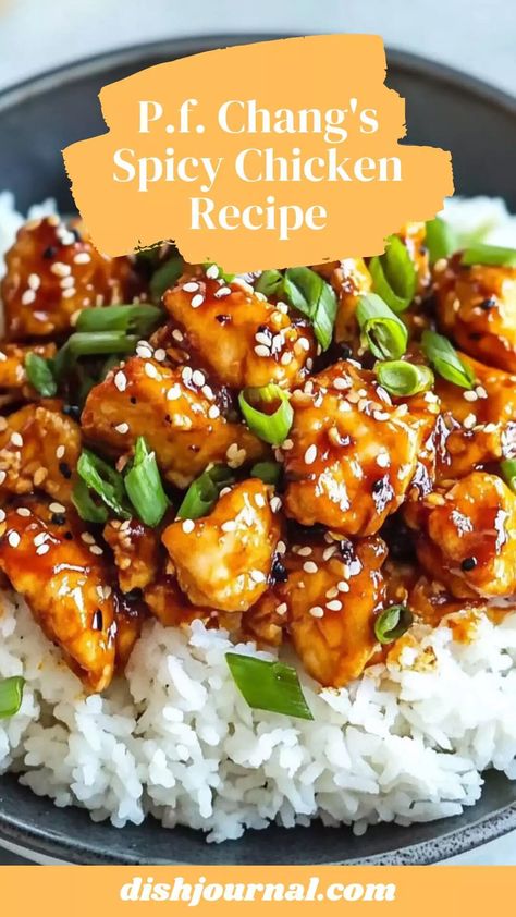 P.f. Chang’s Spicy Chicken Recipe – Dish Journal Copycat P.f. Chang’s Spicy Chicken, A Spicy Perspective Recipes, Chang’s Spicy Chicken, Korean Hot Chicken, Changs Spicy Chicken Recipe, Chicken Chinese Recipes, Changs Spicy Chicken, Spicy Asian Chicken, P F Chang