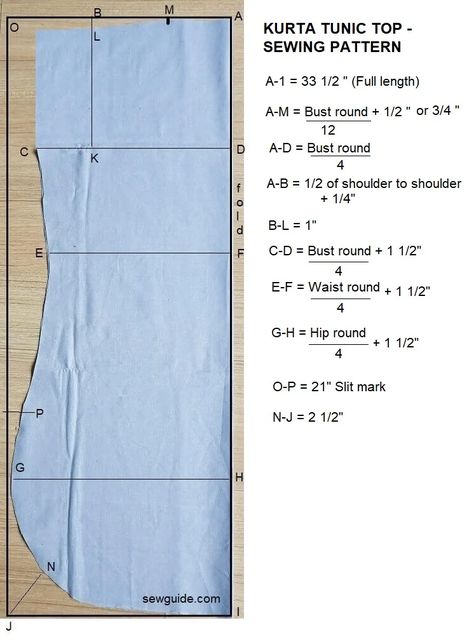 Sew a Kurta Tunic Top {Sewing Tutorial} - Sew Guide Tunic Sewing Patterns Free, Plus Size Top Pattern, Top Sewing Tutorial, Tunic Tops Pattern, Chiffon Blouses Designs, Linen Dress Pattern, Kurtis Design, Sewing Top, Stylish Kurtis