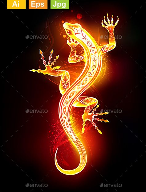 Salamander Fire Salamander, Angel Vector, Feather Vector, Cross Vector, Fire Tattoo, 3d Tattoo, Star Background, Dragon Wings, Amazing Drawings