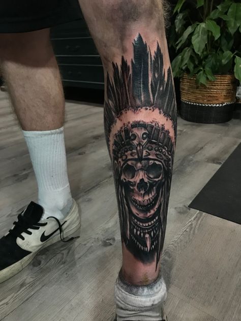 Skeleton Indian Tattoo, Skeleton Tattoo, Skeleton Tattoos, Indian Tattoo, Indian Tribes, Indian Chief, Skull Tattoo, Tatting, Skeleton