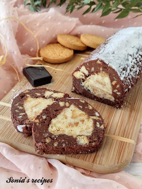 Sweet Salami, Chocolate Salami Recipe, Chocolate Salami, Milk Chocolate Recipes, Dark Chocolate Recipes, Cacao Recipes, Dark Chocolate Cookies, Italian Family, Cocoa Recipes