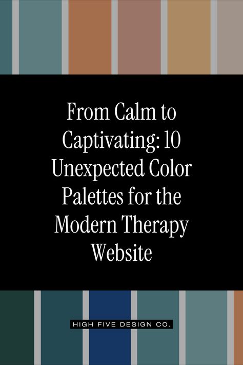 Elevate your therapist website design with these unique color palettes for the best counseling websites. Ditch the boring "calm" website and captivate your clients with a hip design! Therapist Mood Board, Website Design Color Palettes, Therapist Website Design, Color Palette Website, Therapist Aesthetic, Therapy Branding, Therapist Website, Therapy Website, Color Schemes Design