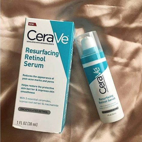 #skincare #beauty #personalcare #affiliatelink #paidlink #sponsored #cerave #retinol Cerave Resurfacing Retinol Serum, Resurfacing Retinol Serum, Skin Barrier Repair, Post Acne Marks, Pore Minimizer, Acne Help, Tone Skin, Smooth Skin Texture, Acne Cleansers