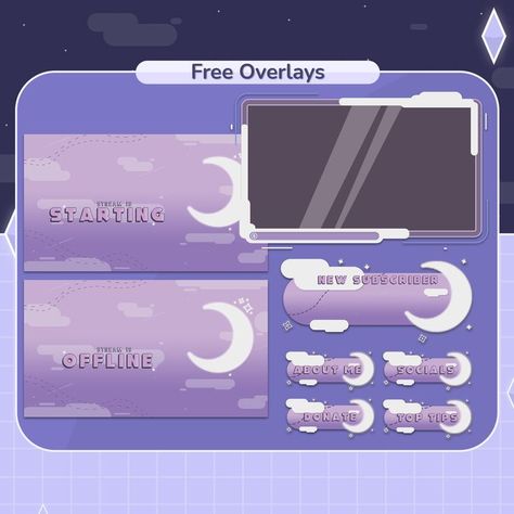 Stream overlay, Twitch stream overlay, Animated overlay, Animated twitch overlay, Cute twitch overlay, Cute stream overlay, Animated overlay, Animated twitch overlay, Free overlay, Free stream overlay, Free cute overlay, Free twitch overlay, Free cute twitch overlay, Purple overlay, Cute purple overlay, Cute purple twitch overlay, moon cute overlay, moon stream overlay Free Stream Overlay, Twitch Layout Ideas, Twitch Overlay Free, Twitch Panels Free, Free Twitch Overlay, Overlays Cute, Free Overlays, Pin Collection, Profile Picture