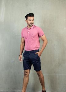 Navy And Pink Men's Outfit, Navy Blue Shorts Outfit Men, Navy Relaxed Fit Polo Shirt For Summer, Navy Blue Polo Outfit Men, Dark Blue Polo Shirt Outfit Men, Pink Polo Shirt Outfit Men, Navy Shorts Outfit, Men’s Pink Polo Outfit, Khaki Shorts Outfit