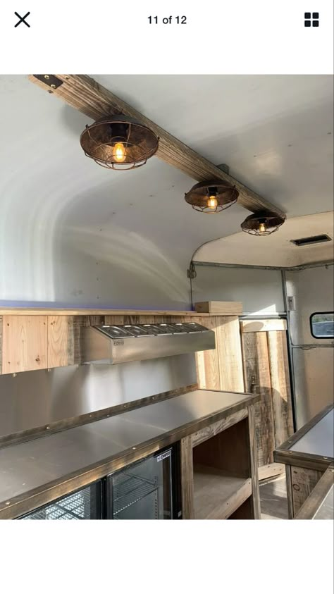 Horse Box Conversion Interior, Small Food Trailer Interior, Trailer Conversion To Food Truck, Inside Food Trailer, Coffee Trailer Interior, Bakery Trailer, Lemonade Truck, Pizza Trailer, Traveling Bar