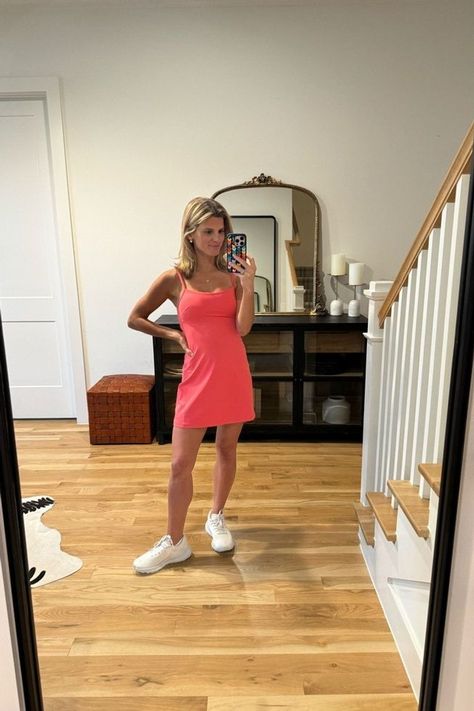 Anyone else getting ready for warm weather and Summer workout? I love this align tank dress from Lululemon, helping me feel beautiful even when working out. I love I can wear it as a casual everyday outfit or as a tennis outfit. Let's get going on our fitness goals ladies! Tap to shop this fitness dress here! Workout Outfit Ideas, Summer Workout Outfits, Align Tank, Tennis Outfit, Summer Workout, Lululemon Align, Tennis Clothes, Workout Outfit, Everyday Outfit