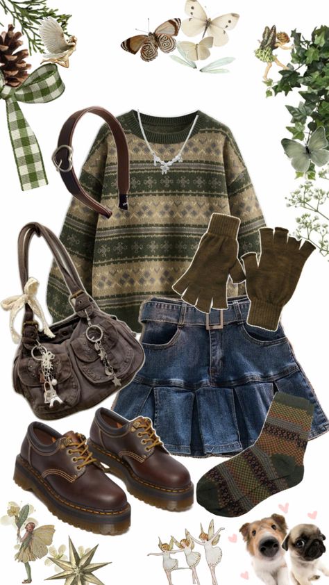 #fall #fit #outfit #coldweather #fallaesthetic Fall Core, Downtown Outfits, Earthy Outfits, Fall Fit, 90s Fashion Outfits, Quirky Fashion, Thrift Fashion, Fall Fits, Mode Inspo