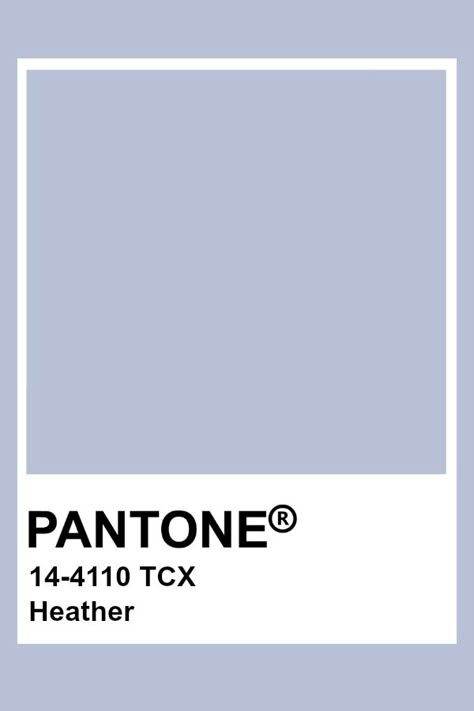 Pantone Heather Heather Color Aesthetic, Bleu Pantone, Pantone Azul, Pantone Color Swatches, Pantone Tcx, Pantone Color Chart, Pantone Swatches, Blue Pantone, Pantone Colours