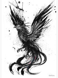 Phoenix Tattoo Men, Fenix Tattoo, Phoenix Bird Tattoos, Vogel Tattoo, Phoenix Tattoo Design, Harry Potter Tattoos, Phoenix Art, Phoenix Tattoo, Ink Drawings