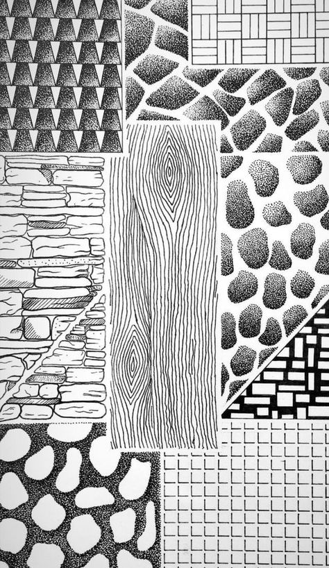 Carpet Texture Drawing Sketch, Woven Texture Drawing, Implied Texture Art Projects, Texture Drawing Ideas Simple, Different Textures Drawing, Visual Texture Drawing, Texture Art Drawing, Texture Drawing Ideas, Texture Drawings