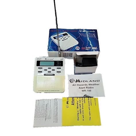 New! Midland Weather Radio WR-100 Public Alert NOAA Weather Radio AC Adapter TESTED was just added to eBay. Check it out! #eBay #eBaySeller https://ebay.us/5YMePv Noaa Weather Radio, Fm Radio, Ebay Seller, Check It Out, Ebay Store, Im Not Perfect, The 100