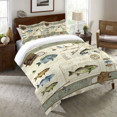 Fishing Themed Bedroom, Boys Fishing Bedroom, Fishing Bedroom, Fishing Cabin Decor, Cabin Bedroom, Fishing Room, Black Forest Decor, Catch Of The Day, Rustic Bedding