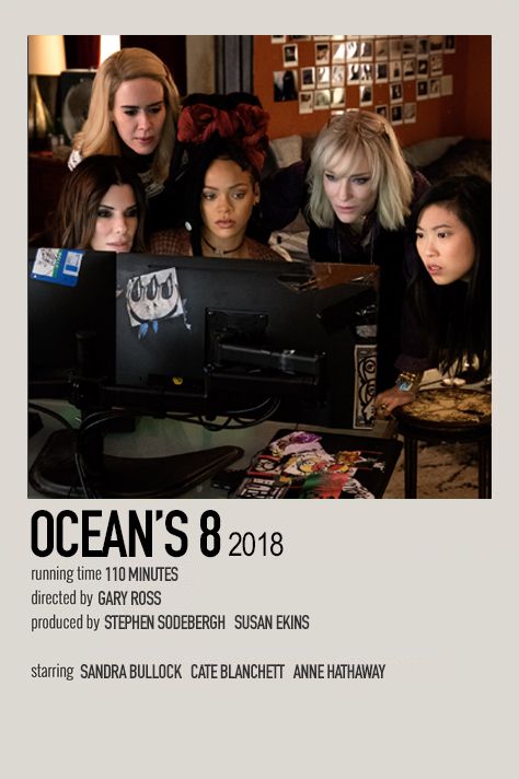 minimalistic polaroid poster made by @wcnderlcnd (me) Oceans 8 Movie Poster, Movie Polaroid Posters, Movies Polaroid, Polaroid Movies, Show Polaroid Poster, Tv Show Posters, Ocean's Eight, Oceans Eight, Polaroid Movie Poster