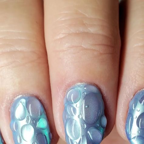 Rain Drop Nails, Rainy Nails, Rain Nails, Witchy Nails, Beautiful Nail Designs, Rain Drops, Gel Polish, Desi, Beautiful Nails