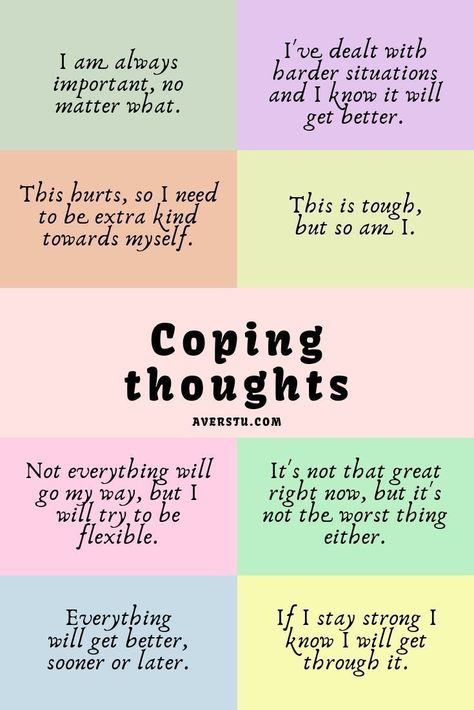 It is hard not to be upset when you mess something up or when something does not go your way. It’s tough to stay strong and remember that everything will get better when you are struggling. So, here are some coping thoughts to remind everyone that you are important and to remember to always be kind to and love yourself❤ #copingthoughts #loveyourself #staystrong Vie Motivation, Positive Self Affirmations, Mental And Emotional Health, School Counseling, Self Care Activities, Coping Skills, Health Quotes, Better Me, Raising Kids