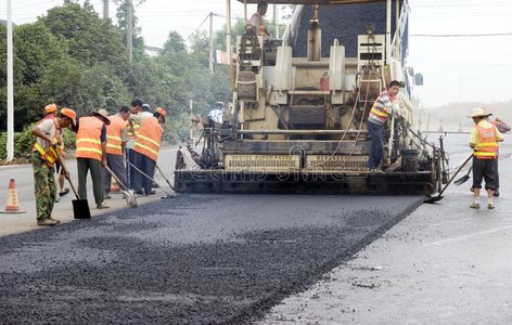 ROAD PAVING. Road Construction in China.Several Chinese workers are busy constru , #AD, #China, #Chinese, #workers, #Construction, #ROAD #ad China Business, Type Classification, Business Equipment, Road Work, Asphalt Road, Travel Brochure Template, Road Construction, Soil Layers, Travel Brochure