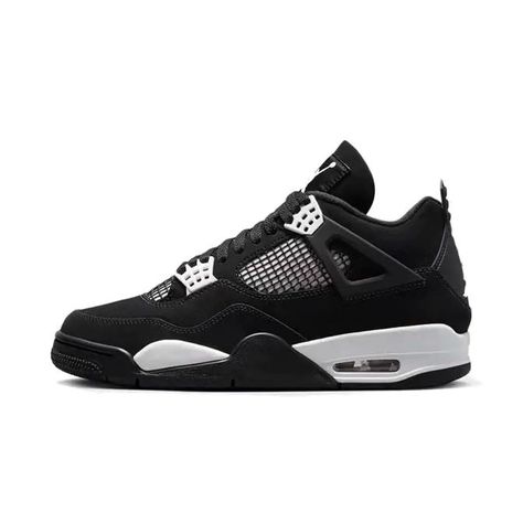 Nike Air Jordan 4 Retro "OREO PANDA" Air Jordan 4 Retro Oreo, Rosa Jordans, Nike Jordan Retro 4, Jordan 4 Retro Oreo, Retro 4 Oreo, All White Jordans, Retro 4 Jordans, 4s Jordans, Black And White Jordans