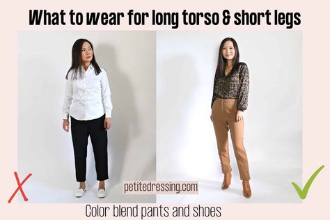 Long Torso and Short Legs: Ultimate Styling Guide Long Torso Short Legs Outfits, Short Legs Outfit, Short Torso Outfits, Short Legs Long Torso, Legs Outfit, Winter Typ, Styling Guide, Office Outfits Women, Short Torso