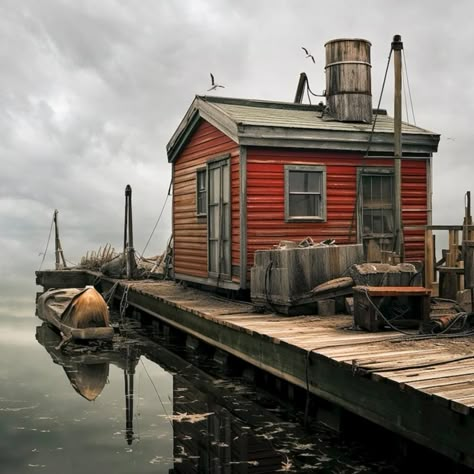 Fisherman Shack, Ship Photography, Fishing House, Old Shack, Fried Clams, Lobster Shack, Fishing Shack, Lobster Salad, Bay Boats