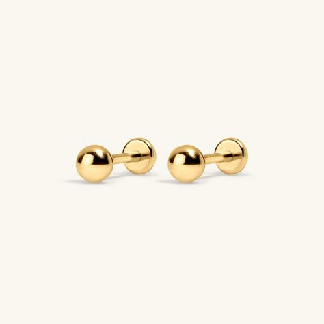 Nap Earrings, Lobe Piercings, Cartilage Earrings Stud, Cartilage Piercings, Flat Back Earrings, 18k Gold Earrings, Traditional Earrings, One Earring, Infinite Possibilities