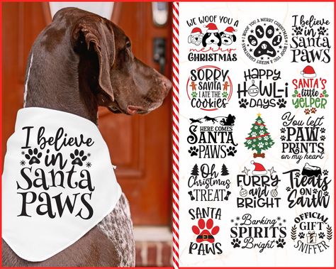 Dog Bandana Svg, Bandana Svg, Christmas Dog Bandana, Pet Christmas, Dog Crafts, Photoshop Plugins, Diy Sewing Pattern, Dog Christmas, Dog Halloween