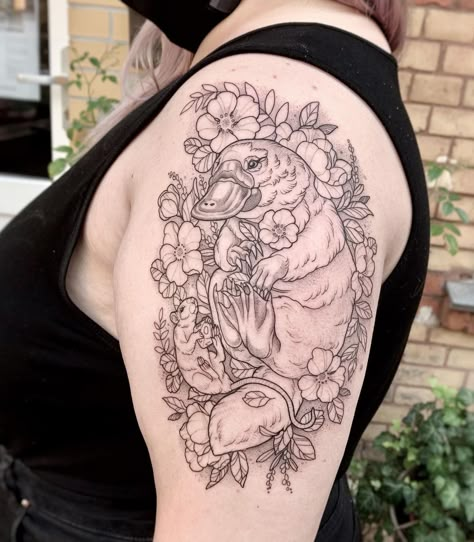 Platypus Tattoo, Rat Tattoo, Neo Tattoo, Zelda Tattoo, Ghibli Tattoo, Botanical Tattoo, Line Work Tattoo, Platypus, Stay Active